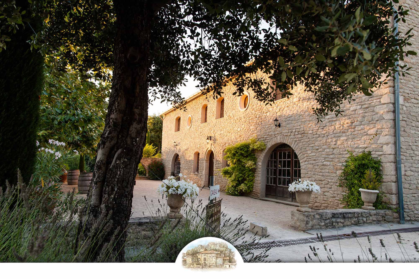 Historischer Weinkeller Château La Canorgue - Handverlesene Bio-Weine reifen hier - Rechtzeitig zu Weihnachten bestellen - Flash Sale 25% Rabatt