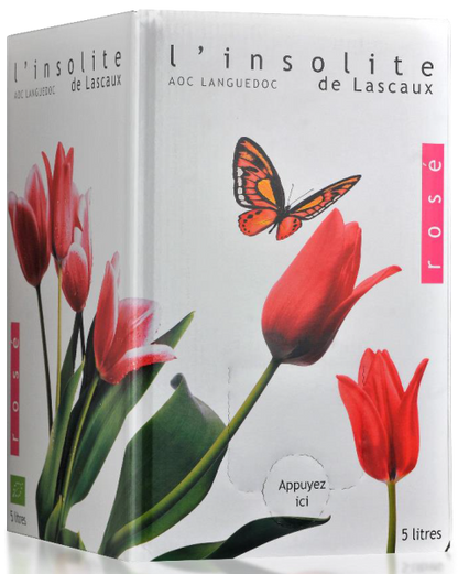 Chateau de Lascaux Languedoc, L'Insolite, Biowein Rosé BIB, 5 L