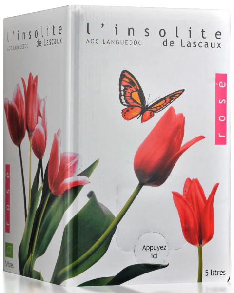 Chateau de Lascaux Languedoc, L'Insolite, Biowein Rosé BIB, 5 L