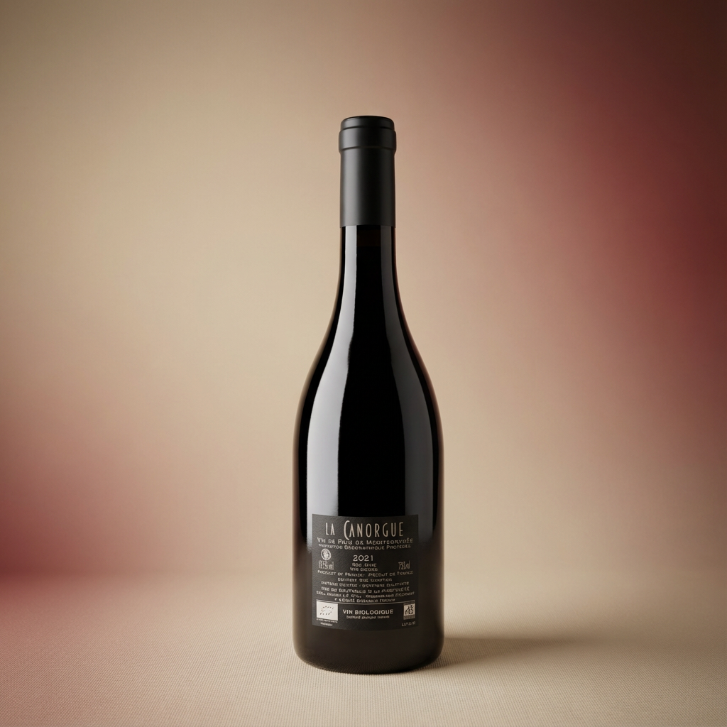 Château La Canorgue, IGP de la Mediterranée, rot, Prestige, Rückseite 