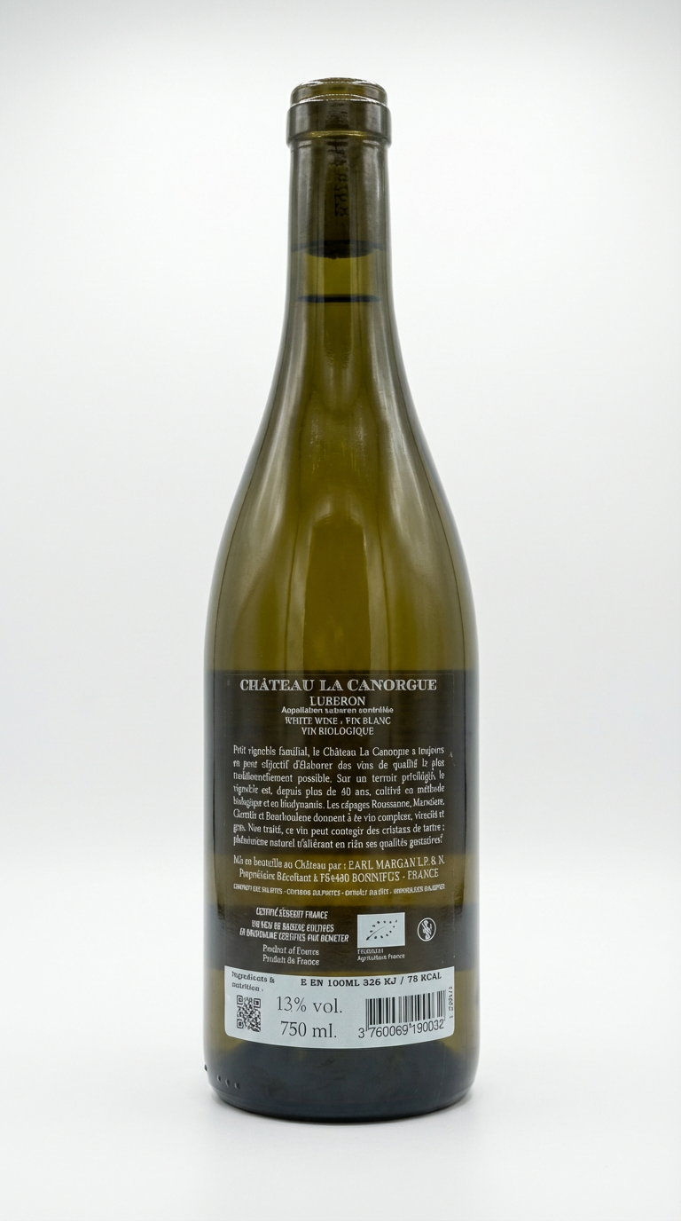 Château La Canorgue Luberon Blanc AOC 2023 - Premium Bio-Weißwein aus der Provence - Familienweingut seit 40 Jahren - Jetzt online kaufen